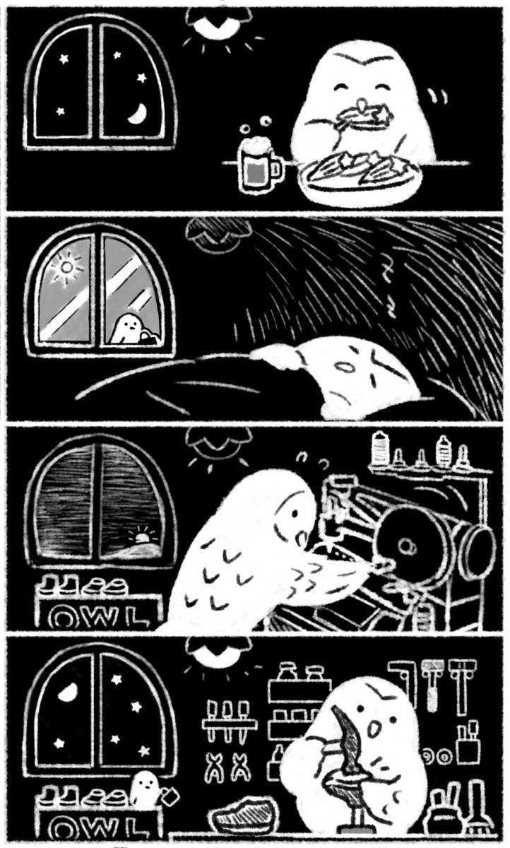 4コマ漫画イラスト